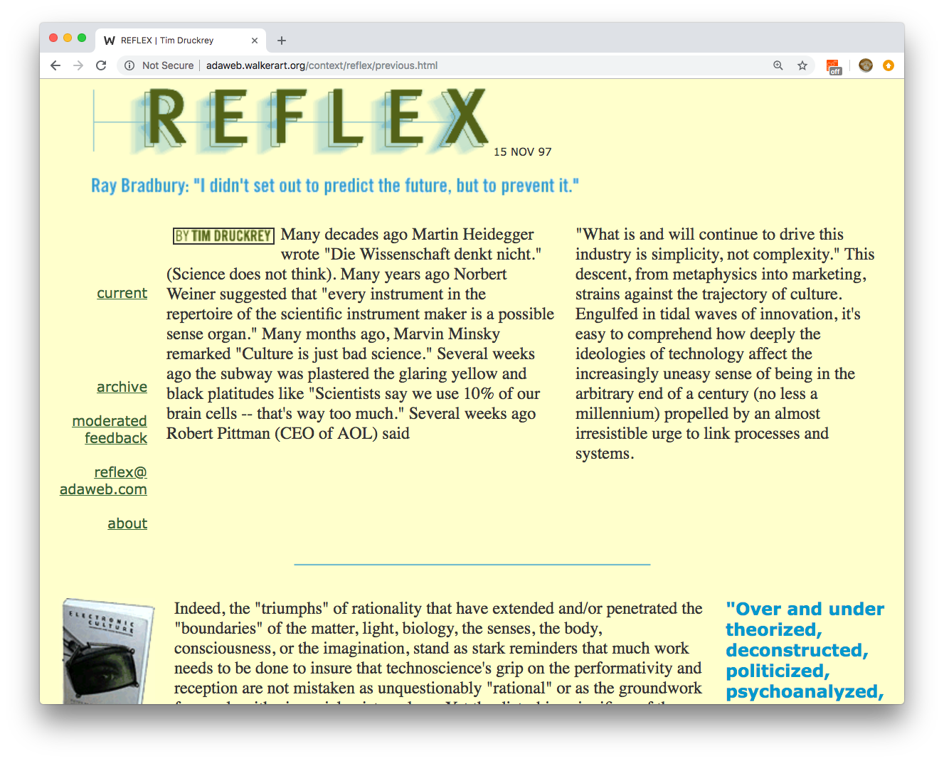 Reflex journal